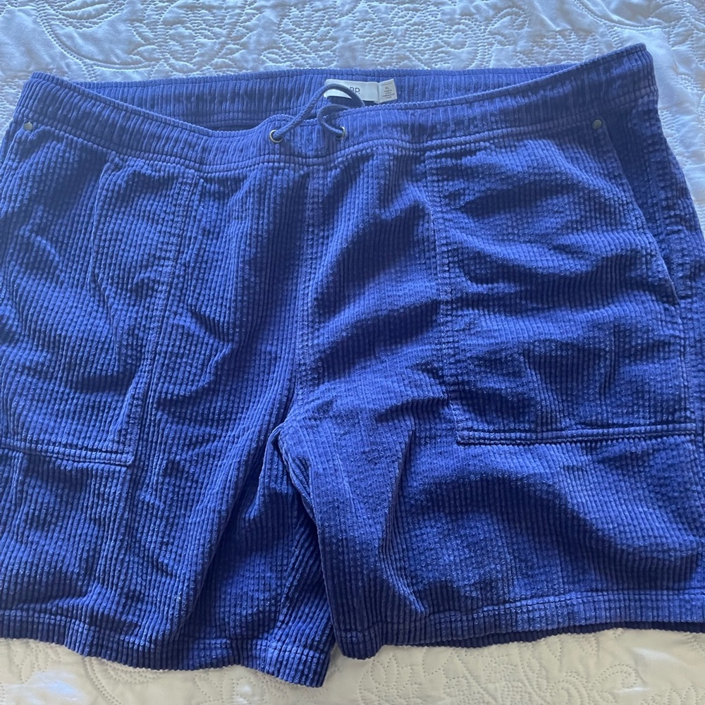 Men’s corduroy shorts in purple